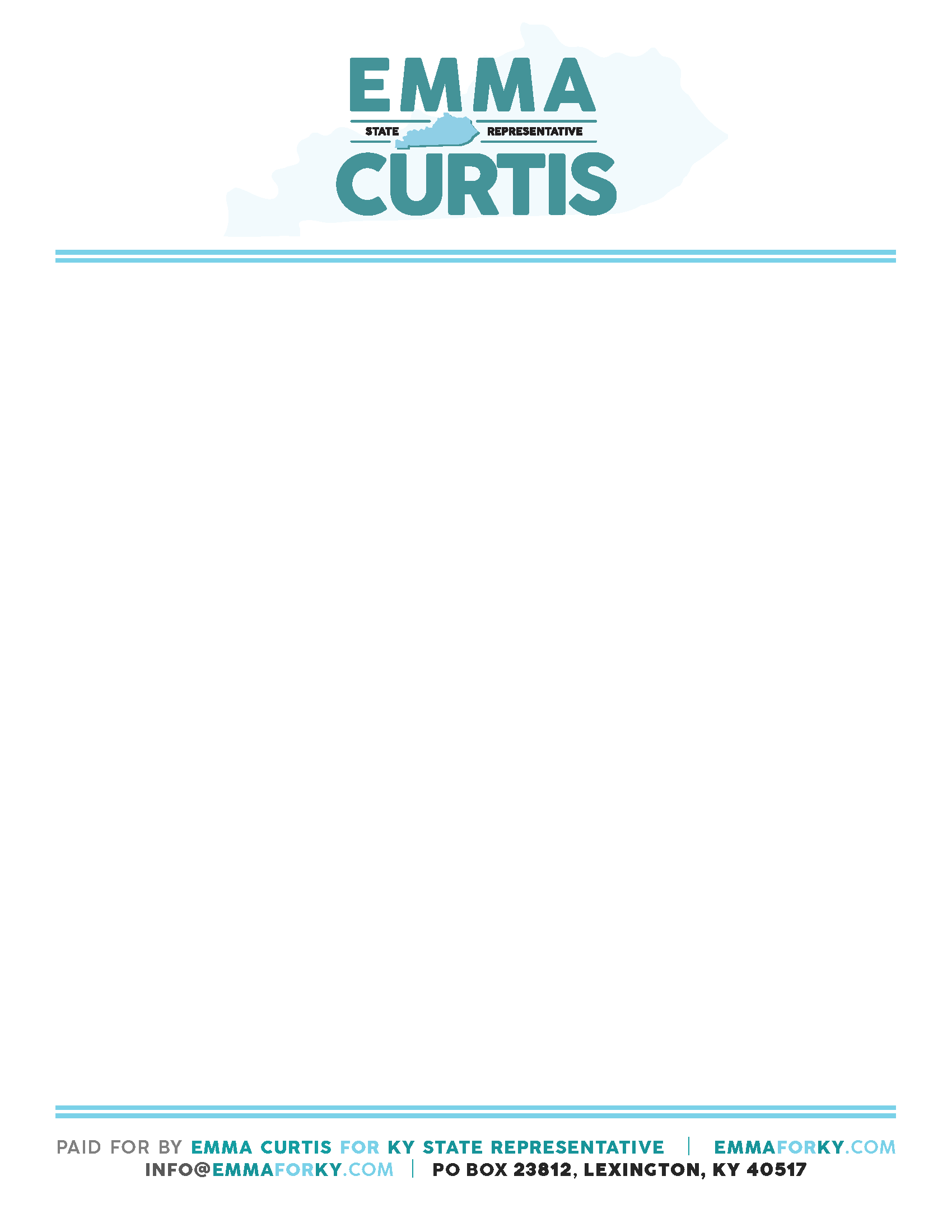 Emma Curtis for KY — letterhead