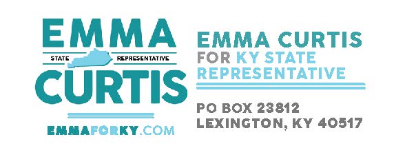 Emma Curtis for KY — return address stickers, Avery 5160