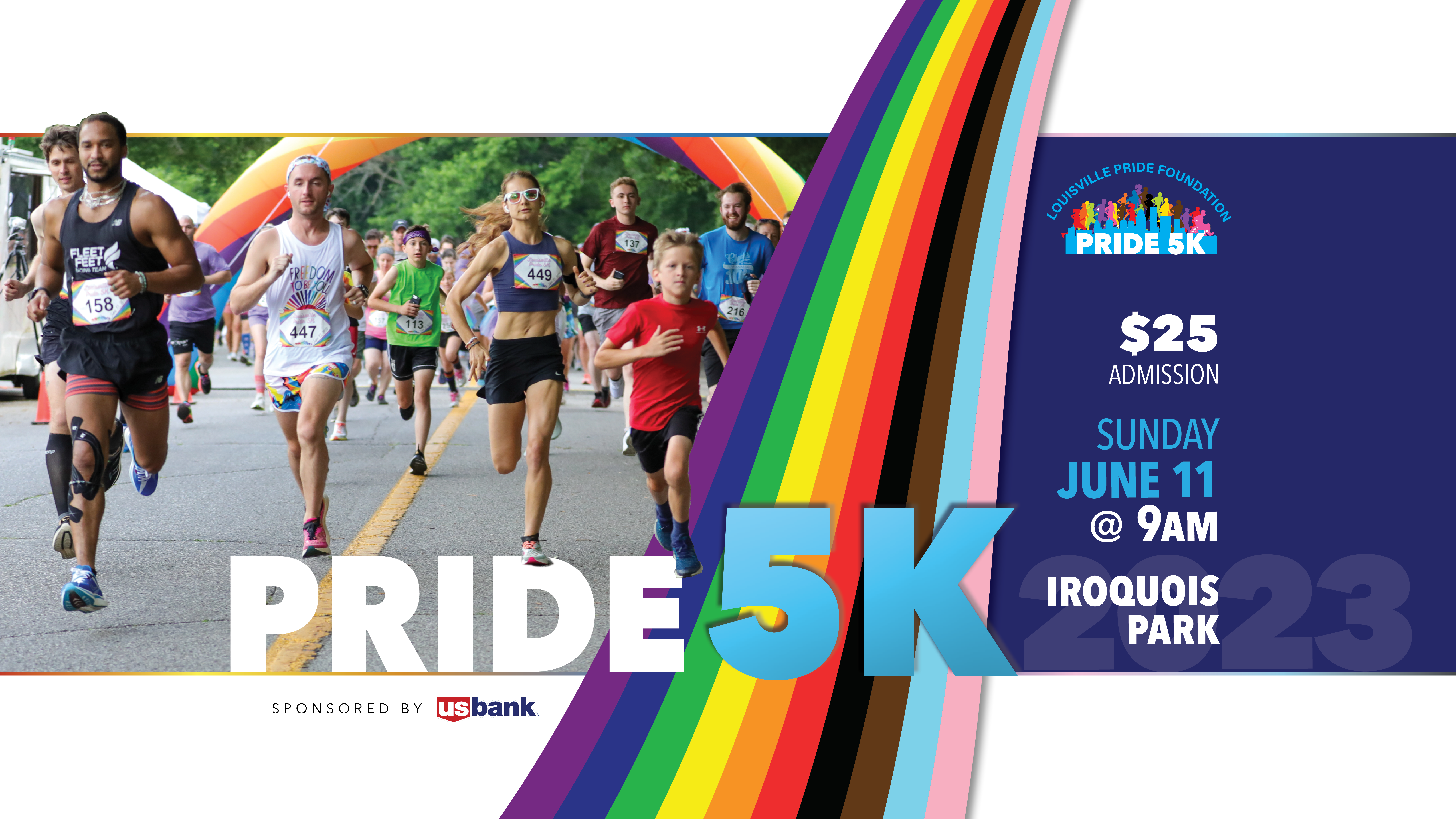 Pride 5K 2023 — Facebook event banner
