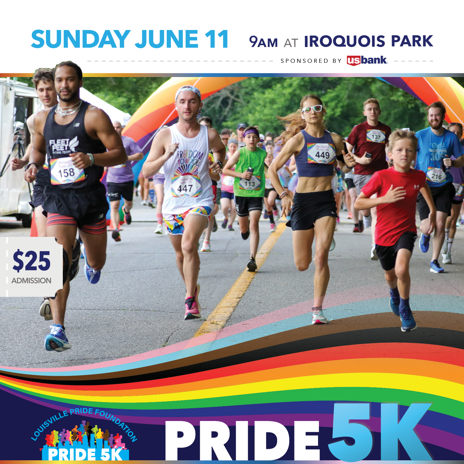 Pride 5K 2023 — social media advertisement