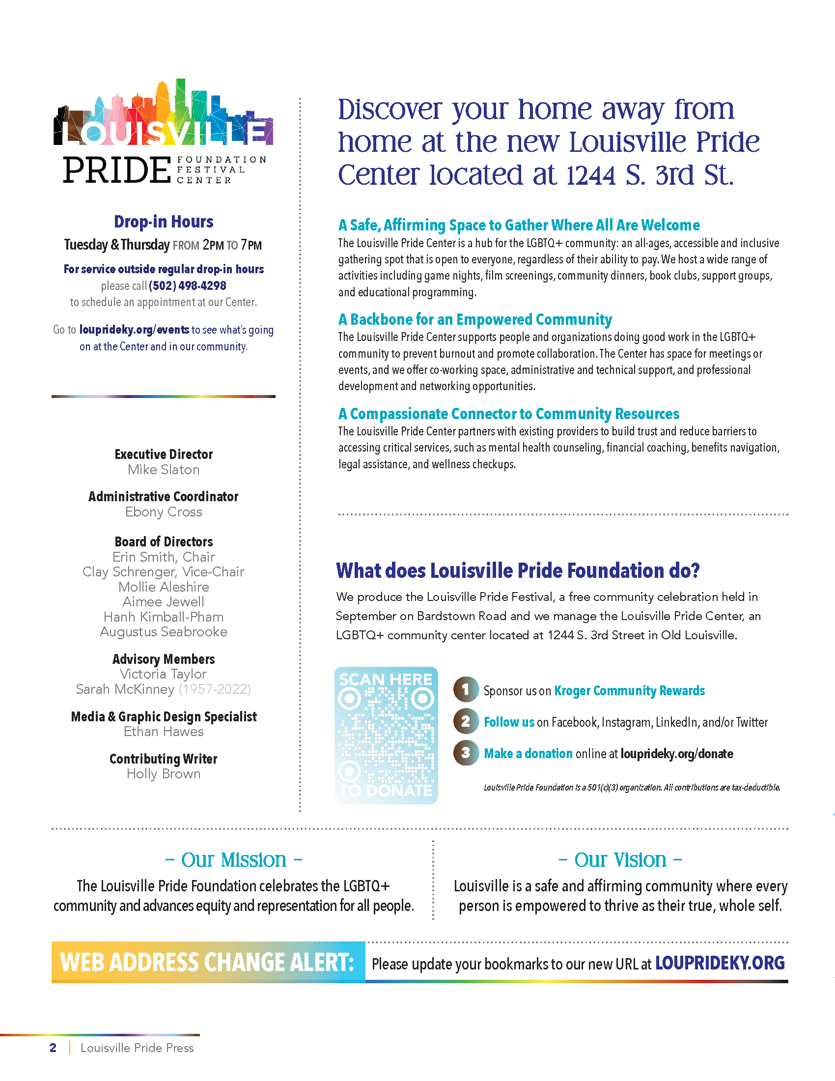 Fall 2023 newsletter — page 2