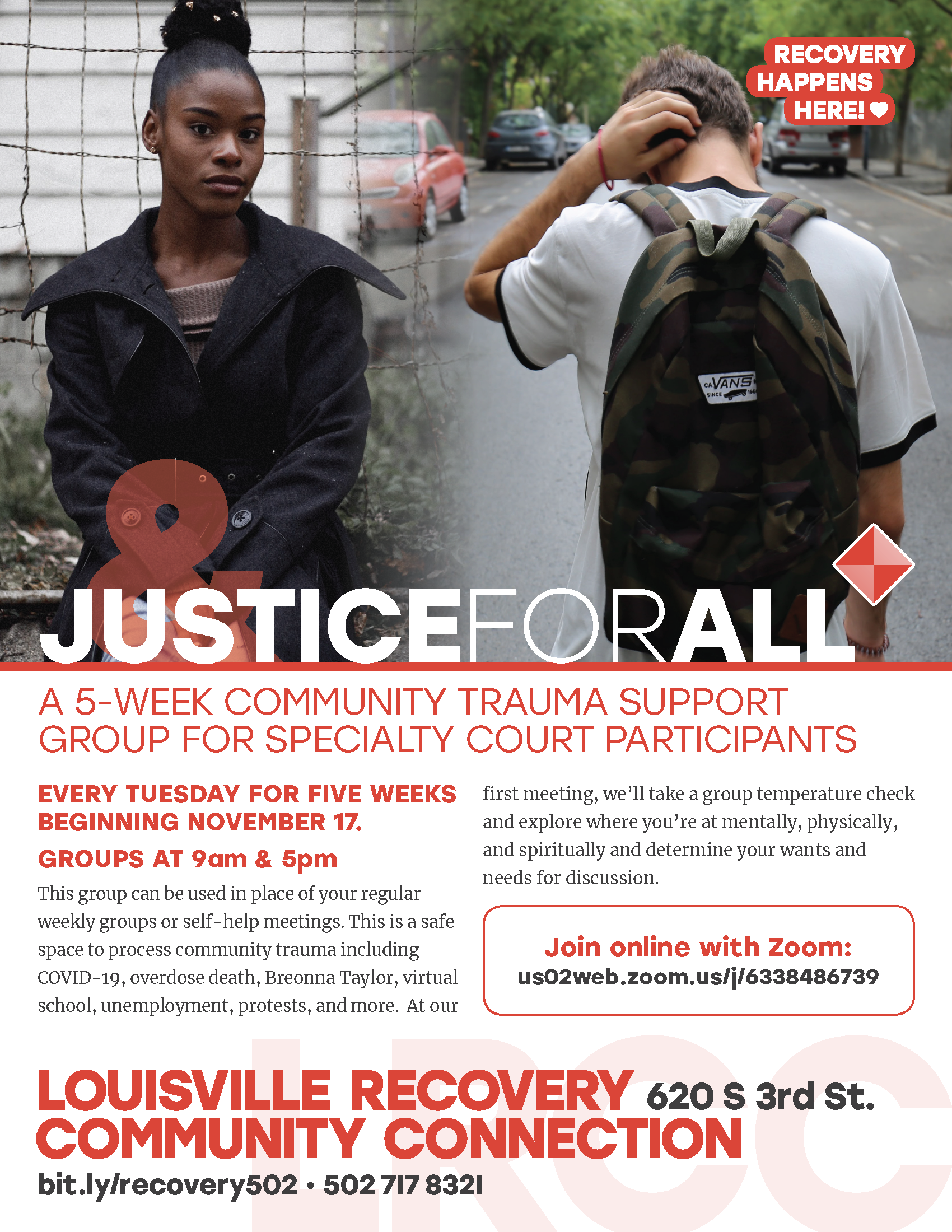 Justice for All flyer
