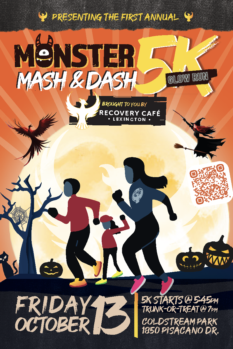 Recovery Café Lexington — Monster Mash 5K postcard