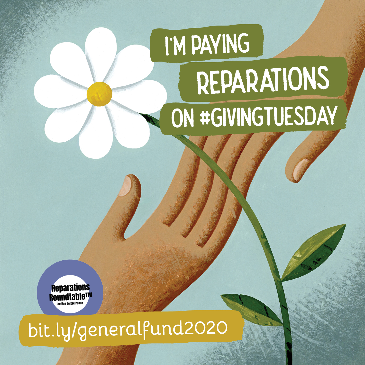 Reparations Roundtable — Giving Tuesday campaign graphic