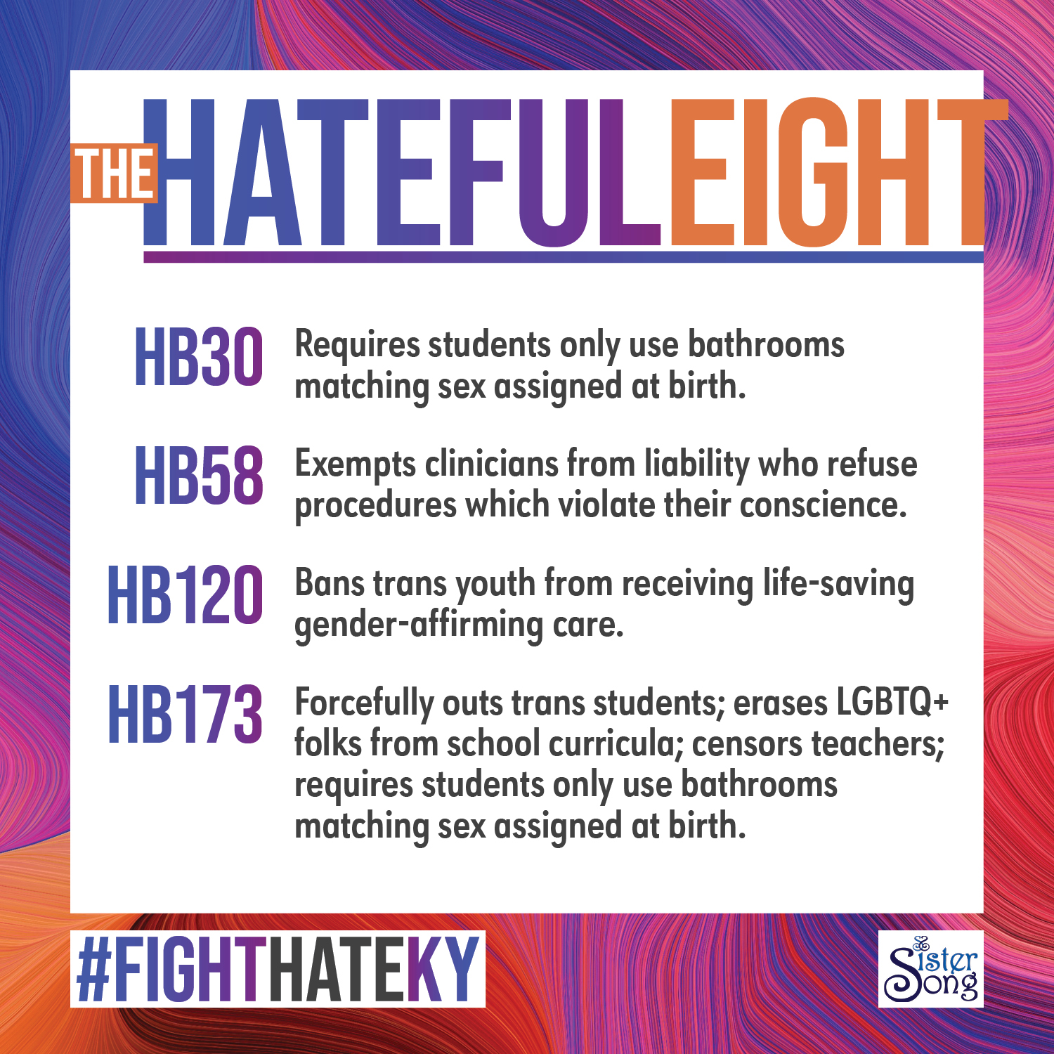 The Hateful Eight — Post 2: HB 3 & HB 26