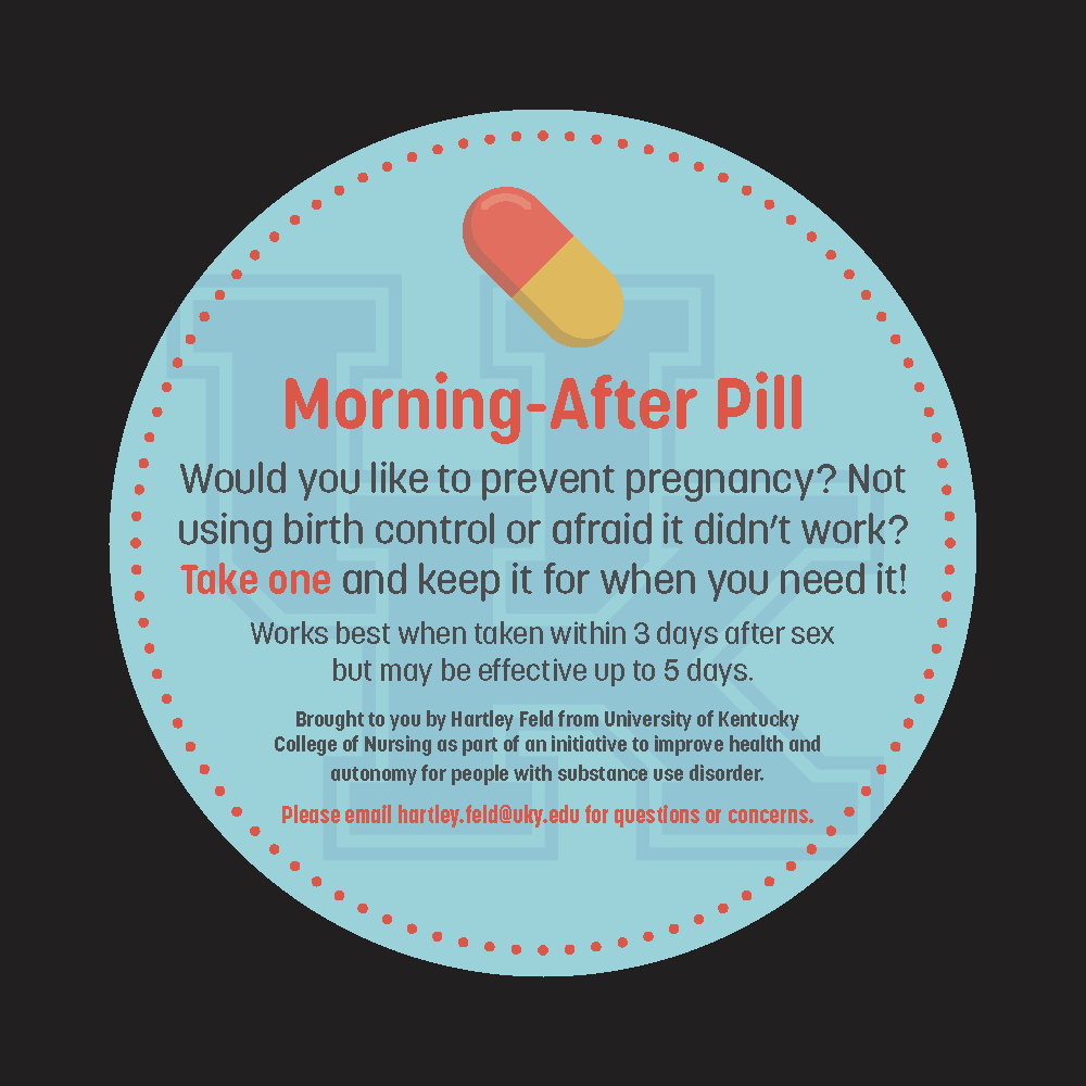 UK PEP bag sticker — Morning After Pills