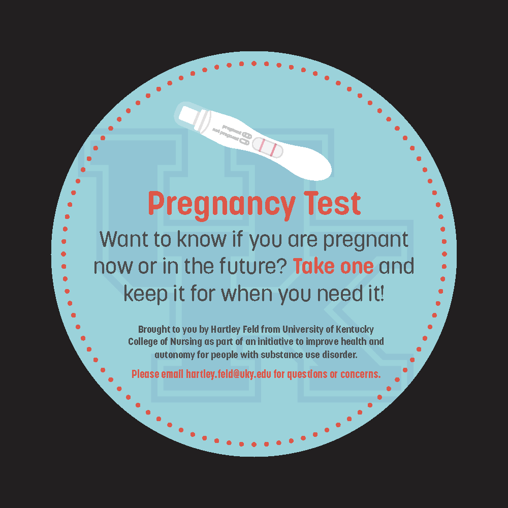 UK PEP bag sticker — Pregnancy Test