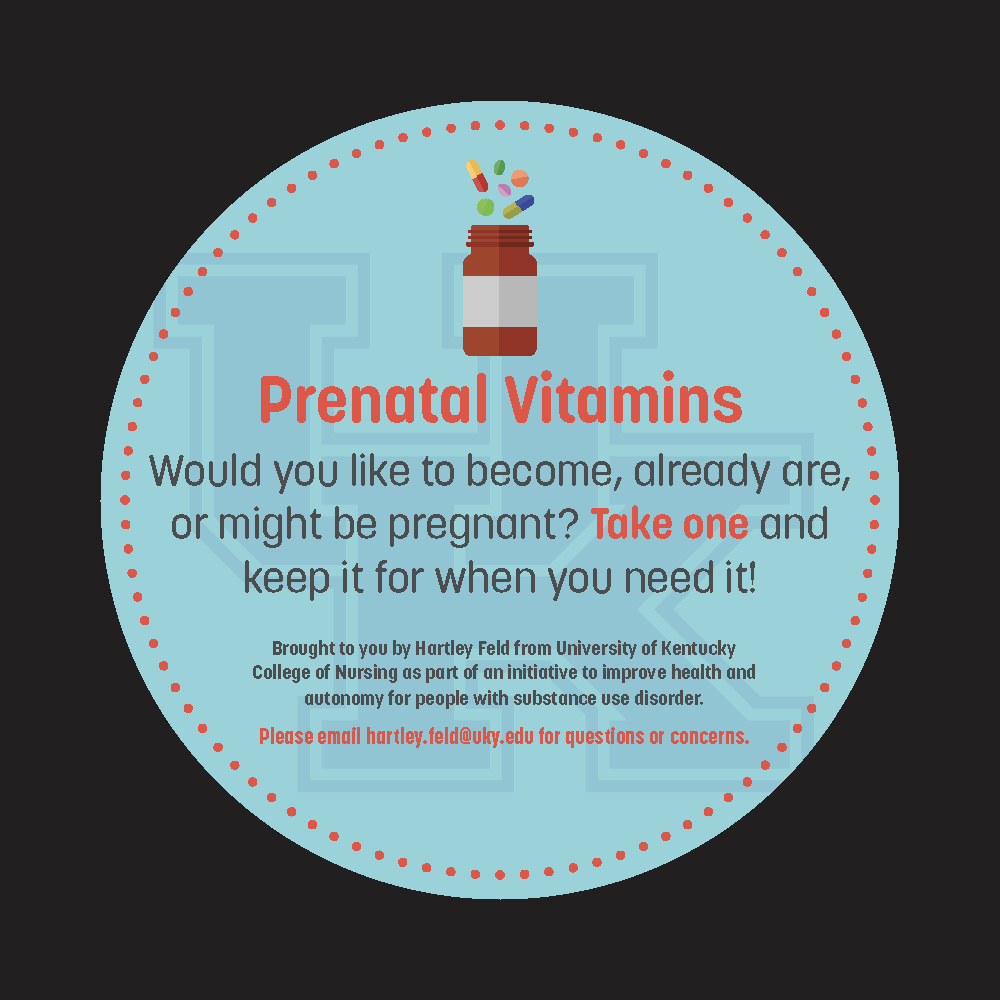 UK PEP bag sticker — Prenatal Vitamins