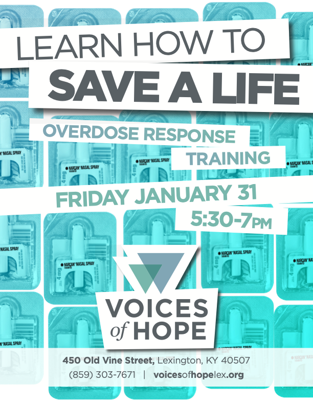 Voices of Hope — Overdose Response Training flyer